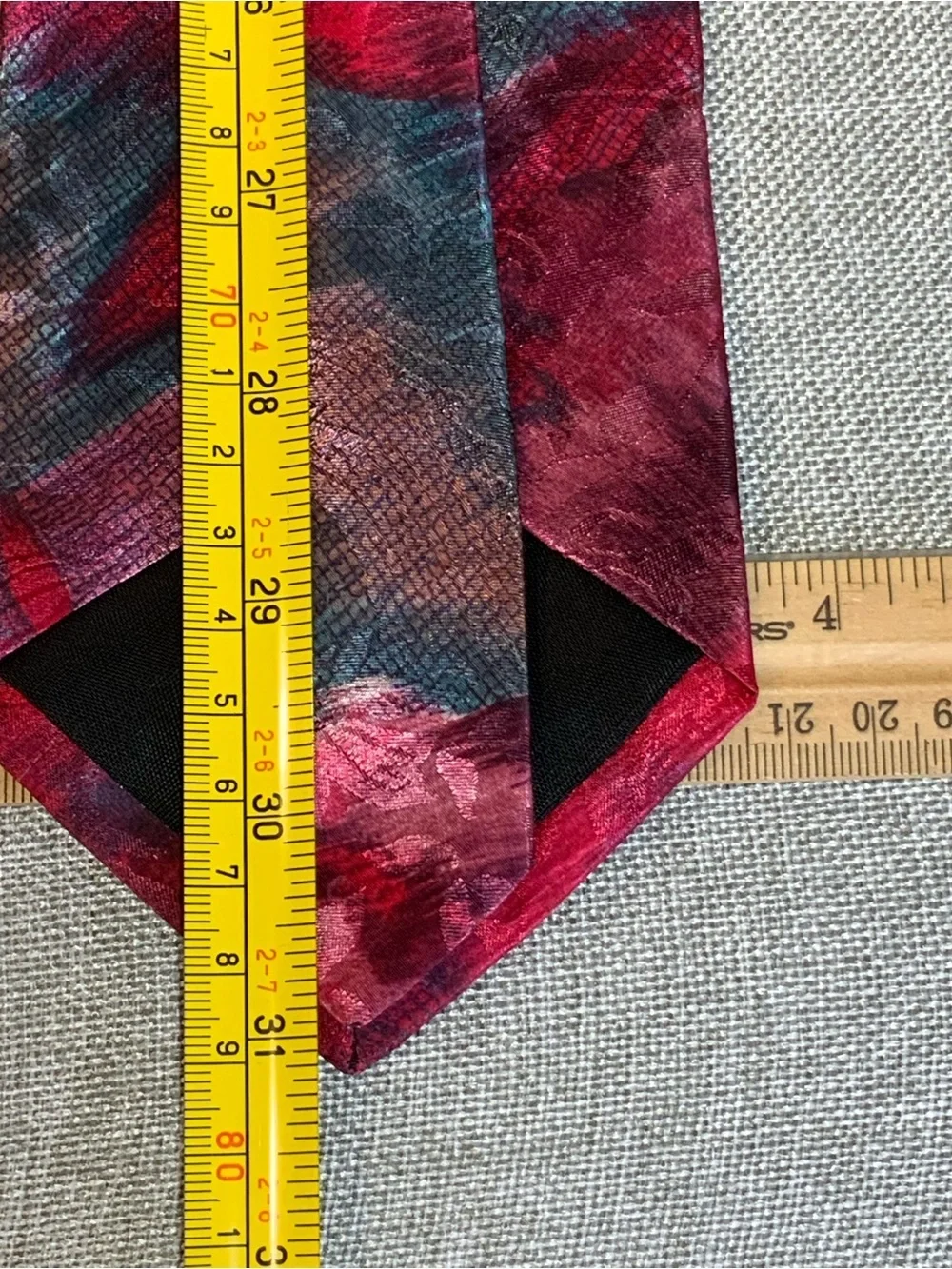 Jeremy Slade Extra Long Abstract Floral Statement Tie